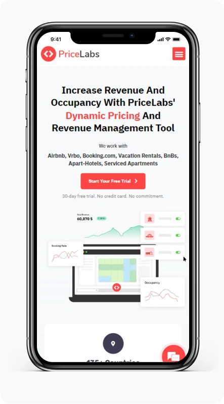 PriceLabs analytics interface