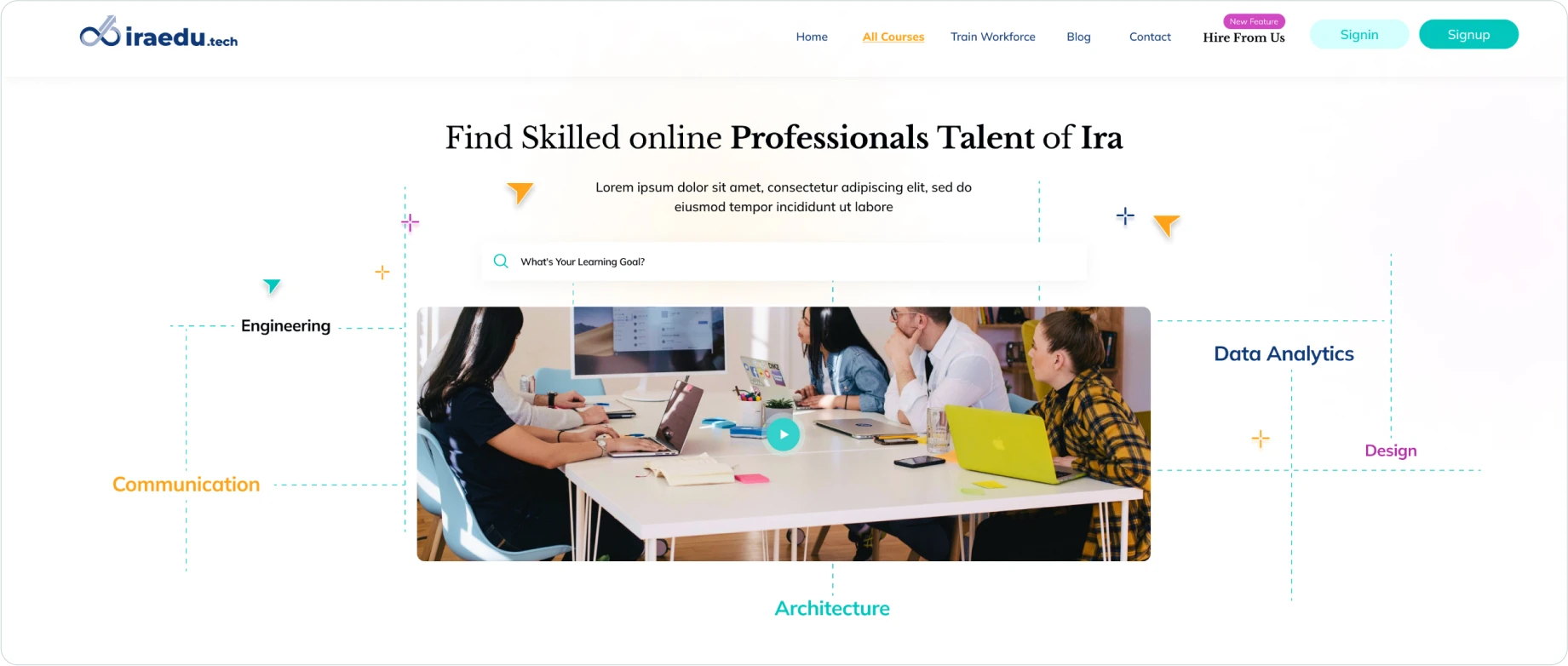 IRA Edutech roadside banner